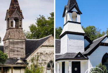 The Bartlett First Presbyterian Church Before And After - BartlettScrets.com - Jennifer Tucker